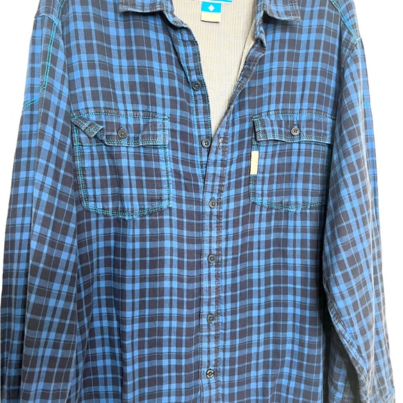 Columbia Men’s Flannel Shirt Size Large - Picture 7 of 8
